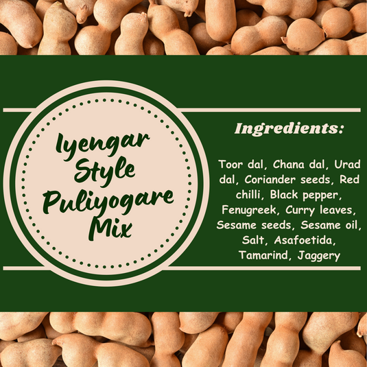 Iyengar style puliyogare mix