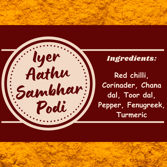 Iyer Aathu Sambhar Podi (Brahmin style)
