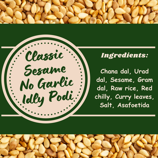 Classic Sesame Idly Podi - No Garlic