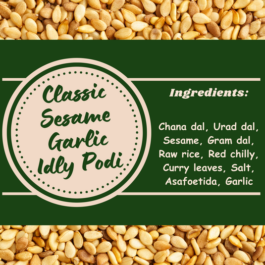 Classic Sesame Idly Podi - Garlic