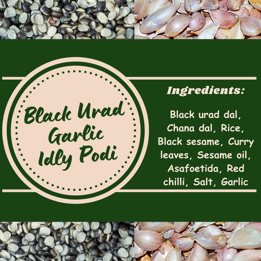 Black Urad Idly Podi - Garlic