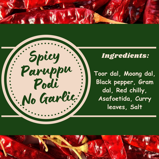 Spicy Paruppu Podi - No Garlic